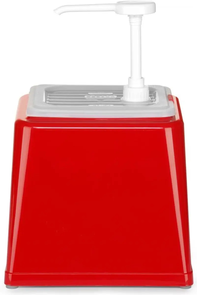 HENDI Sausdispenser met pomp 2,5L - Rood