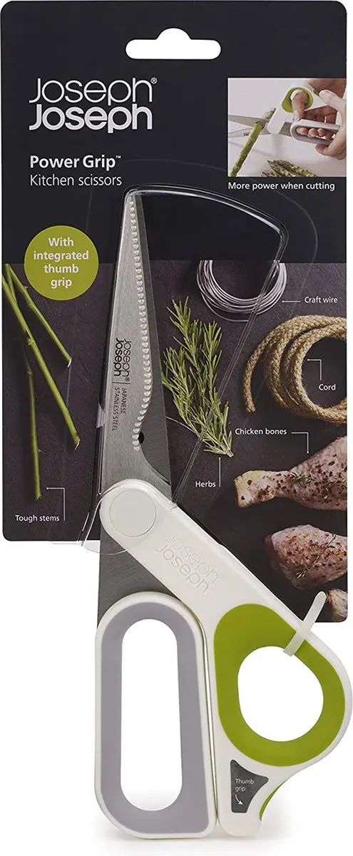 Joseph Joseph PowerGrip Keukenschaar - Groen/Wit