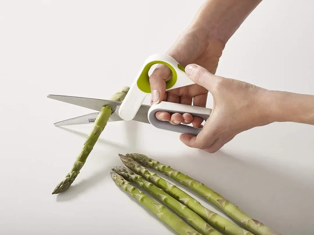 Joseph Joseph PowerGrip Keukenschaar - Groen/Wit - afbeelding 6 van 6