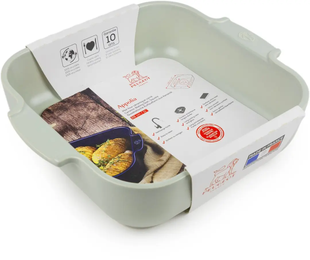 Peugeot Appolia Ovenschaal 28cm - Saliegroen