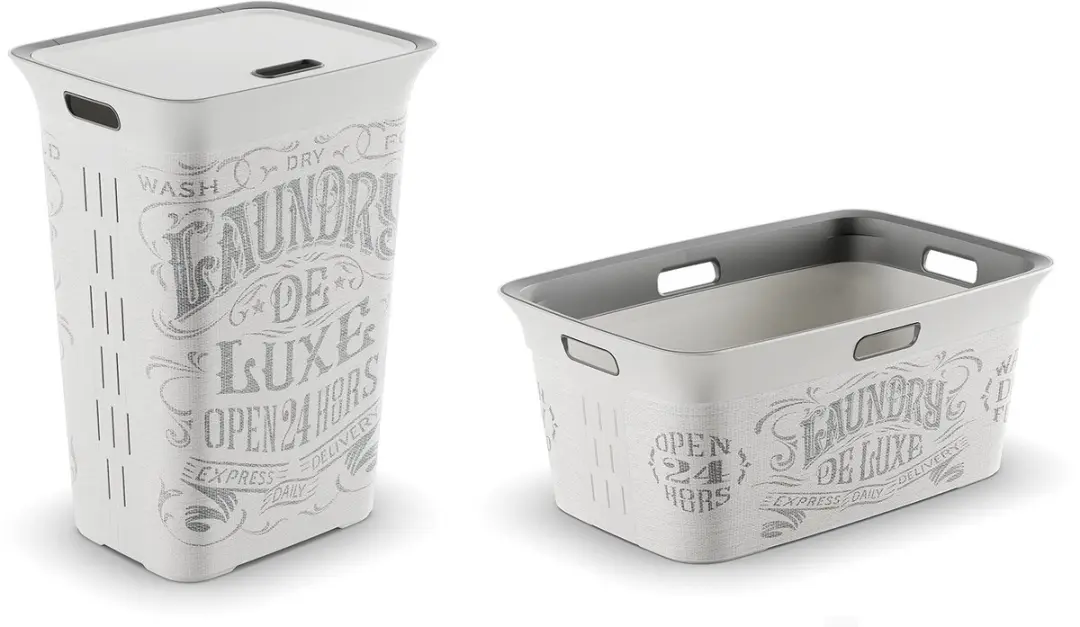 KIS Chic Deluxe Wasbox 60L - Gebroken wit - afbeelding 6 van 6