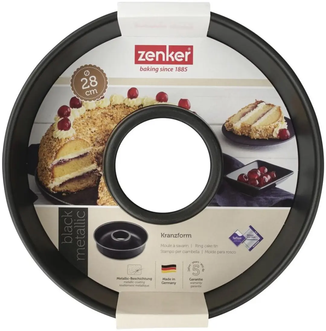 Zenker Savarinvorm 28cm - Zwart