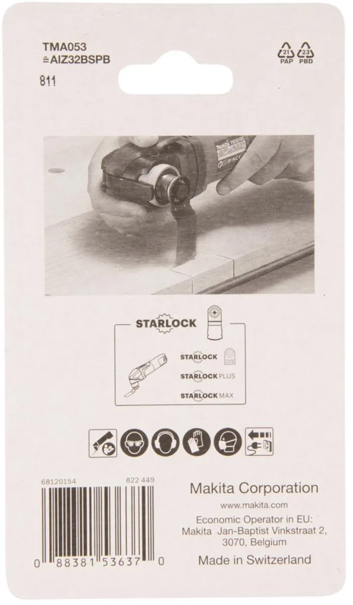 Makita TMA053 Bi-metalen Invalzaagblad 32mm