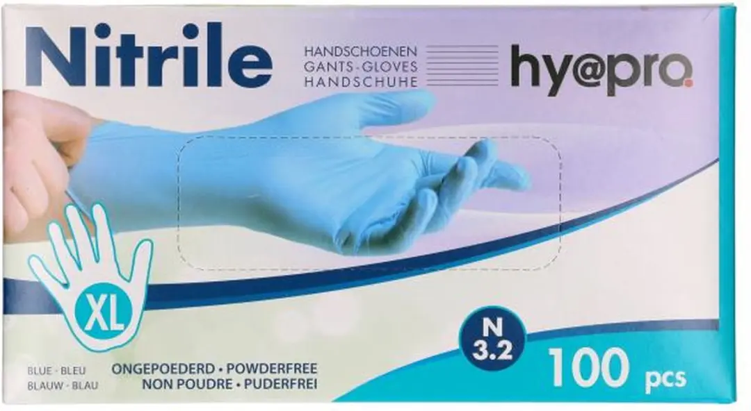 Carpoint Nitril Wegwerphandschoenen XL - 100 Stuks - Blauw