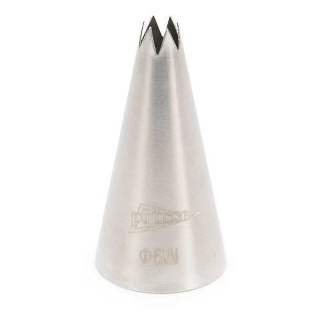 Patisse Spuitmondje RVS Ster 7mm - Zilver