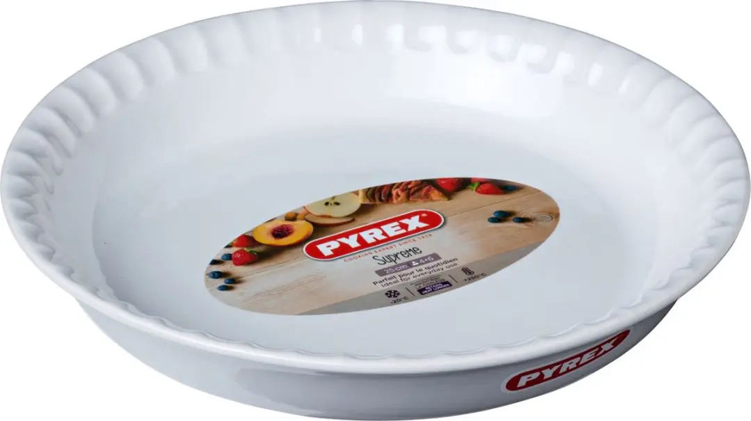 PYREX Supreme Taartvorm Ø24cm - Keramiek Wit