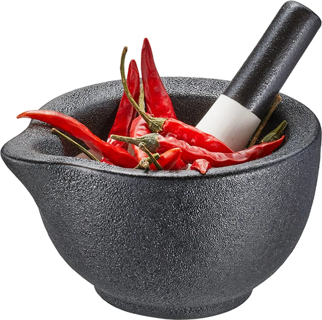 GEFU GRINO Vijzel Porselein 13.5cm - Zwart