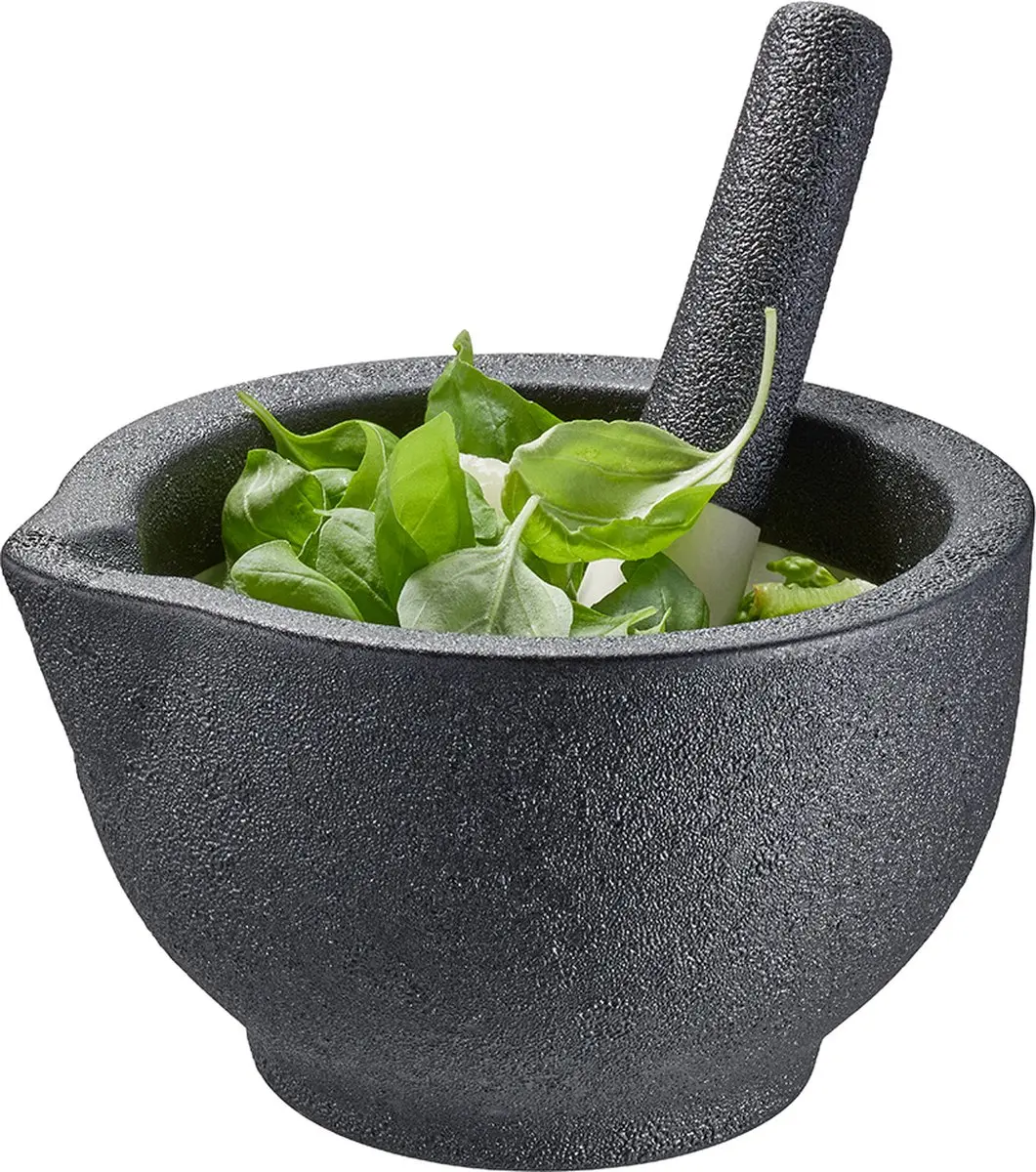 GEFU GRINO Vijzel Porselein 13.5cm - Zwart