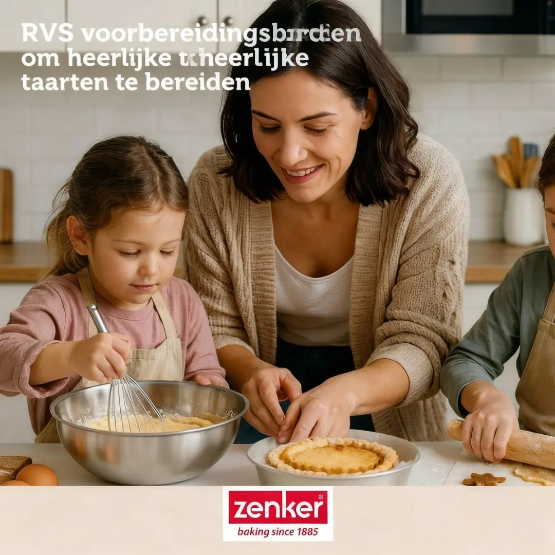 Zenker Bakkersset 27cm - Springvorm, 2 Mengkommen, Maatbeker & Spatel