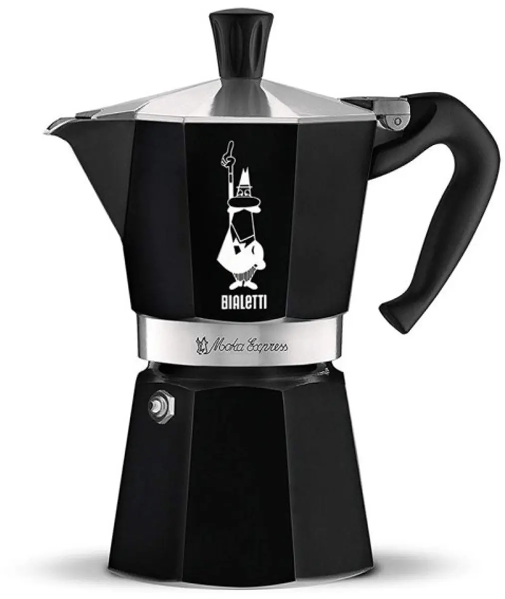Bialetti Moka Express 6 Koppen - Aluminium - Zwart