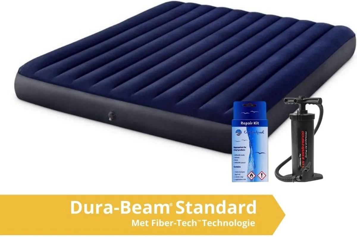 Intex Classic Dura-Beam Luchtbed 203x183x25cm