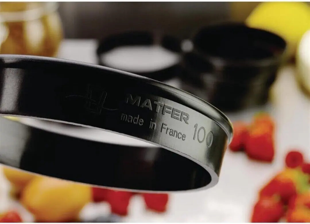 Matfer Bourgeat Exoglass Taartringen 8cm - 6 Stuks