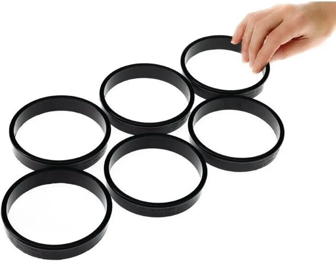 Matfer Bourgeat Exoglass Taartringen 8cm - 6 Stuks