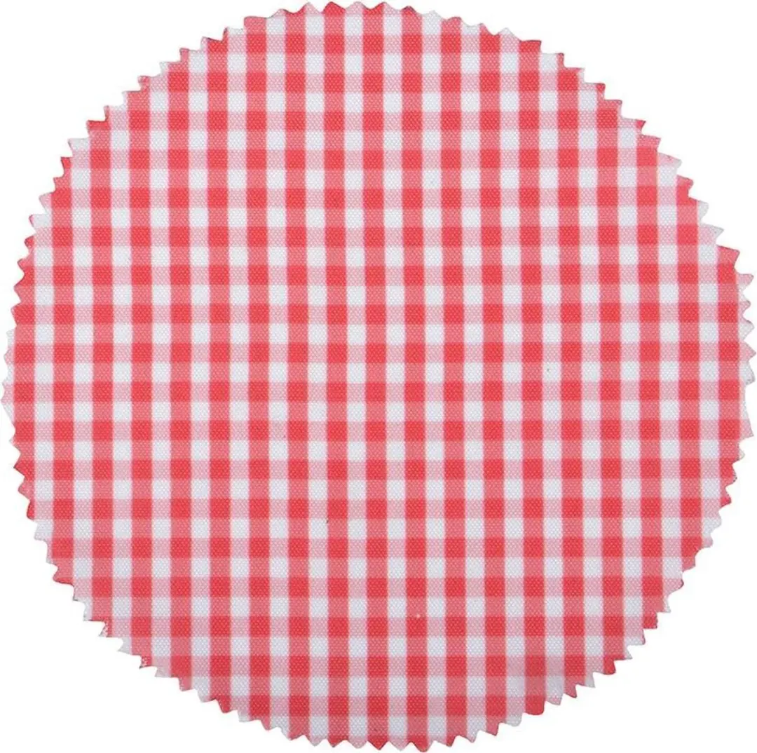 Esschert Design Jampot Ruitdoekjes - 6 Stuks - Rood-Wit