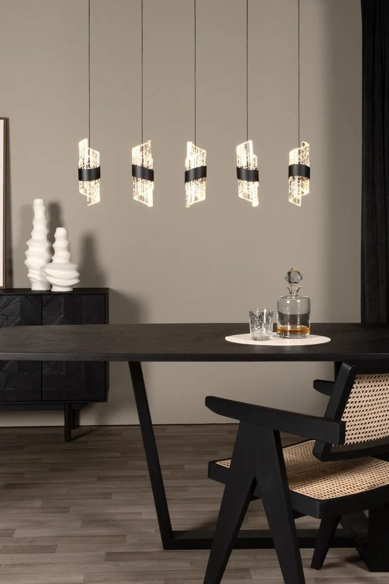 Lucide Kligande Hanglamp 5x7,8W 2700K - Zwart