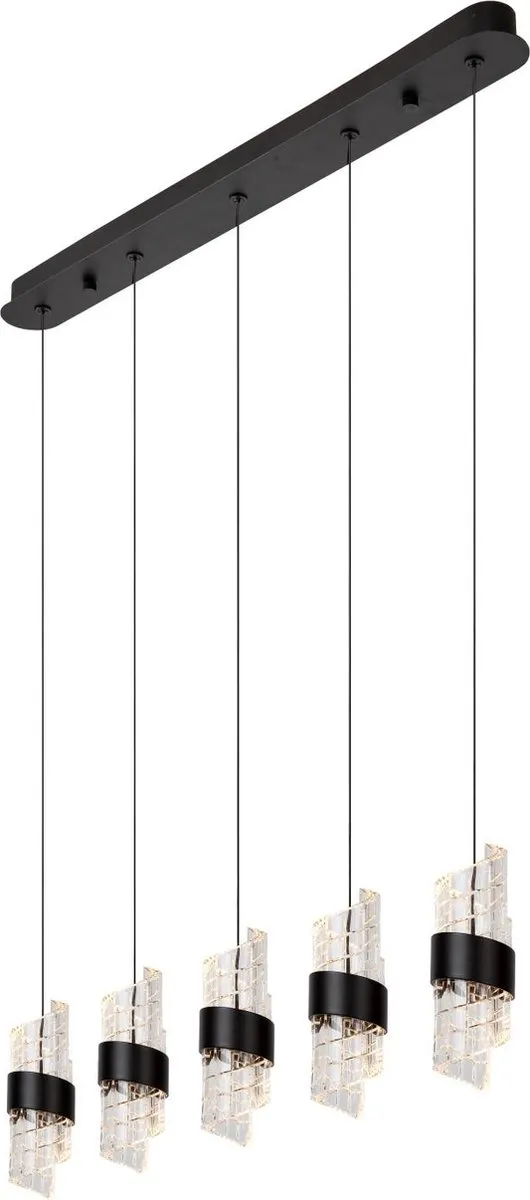 Lucide Kligande Hanglamp 5x7,8W 2700K - Zwart