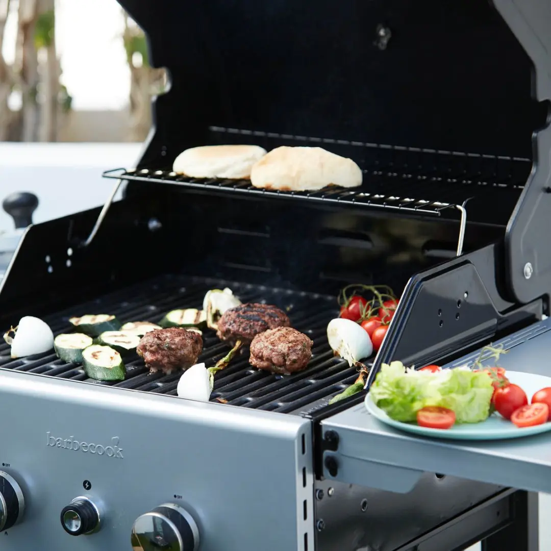 Barbecook Spring 2002 Gas BBQ 3 Branders - Zwart/Grijs