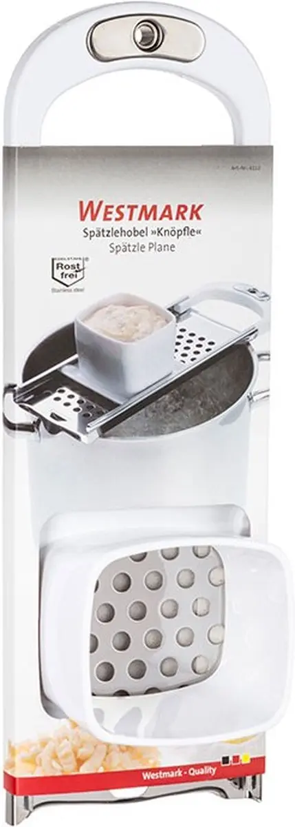 Westmark Spätzle-schaaf Knöpfle 61122270 - Zilver-wit