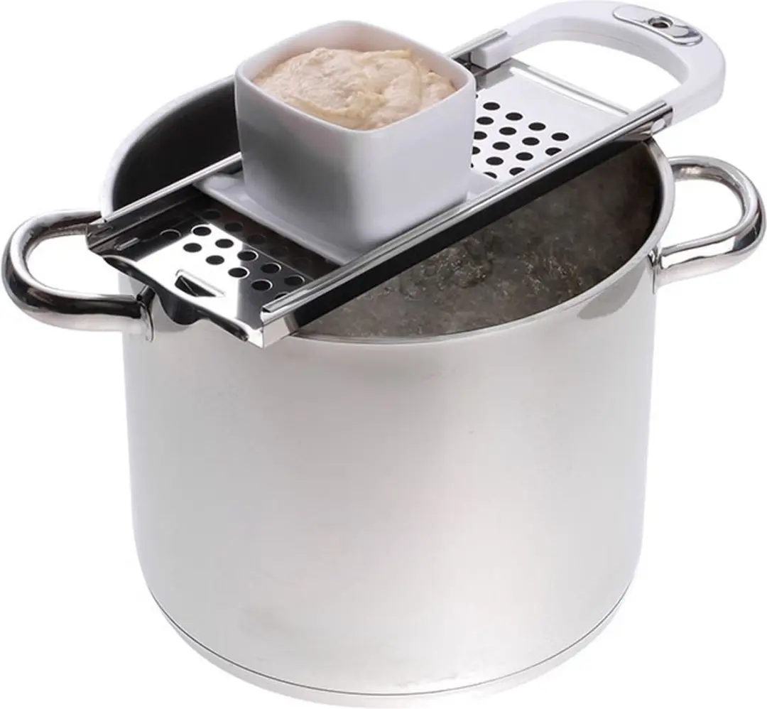 Westmark Spätzle-schaaf Knöpfle 61122270 - Zilver-wit