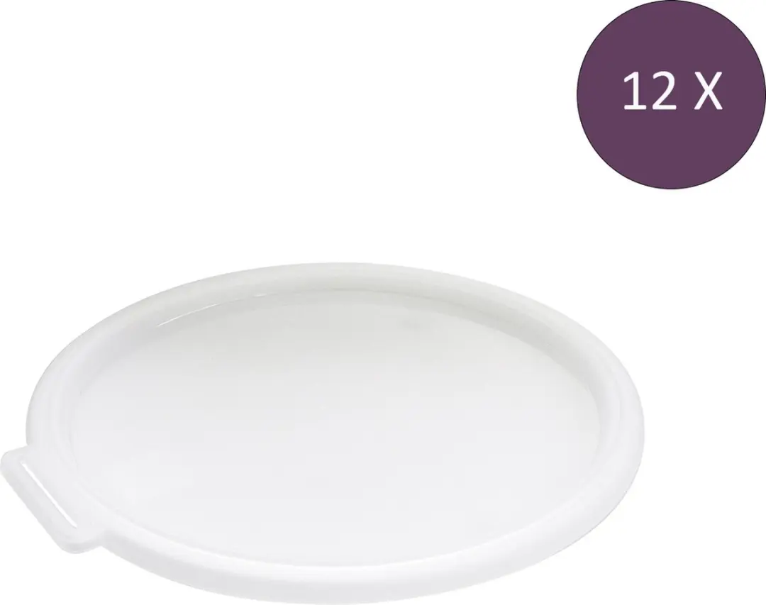 Koziol MOVE Deksel Set 12 Stuks - Zilvergrijs