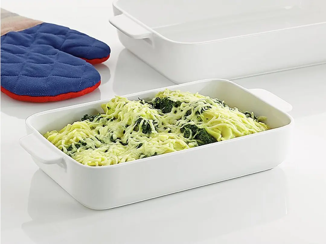 Kela Ester Ovenschaal Porselein 29x15,5cm - 2L - Wit