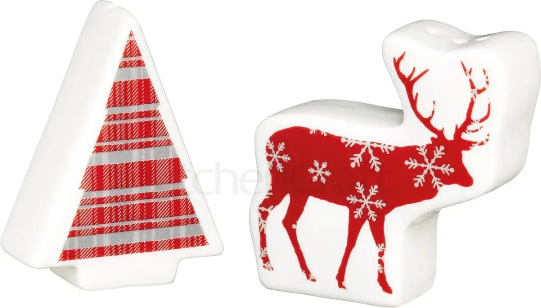 KitchenCraft Kerst Rendier & Kerstboom Peper & Zoutset