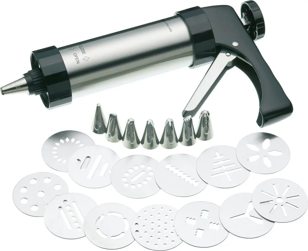 Masterclass KitchenCraft Koekjesmaker & Glazuurset 22-delig