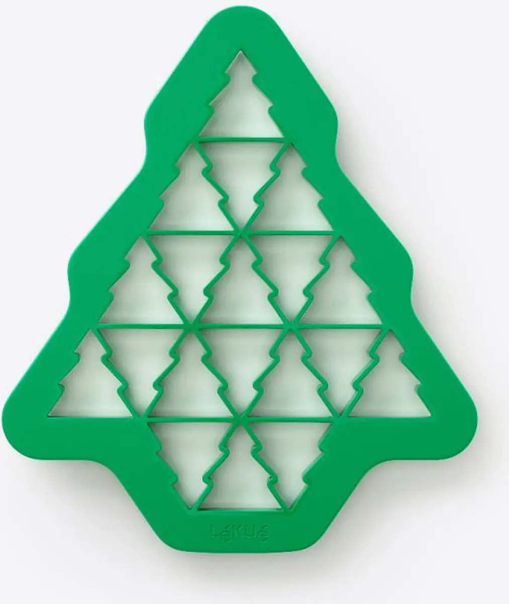 Lékué Koekjesuitsteekvorm Kerstboompjes - Green