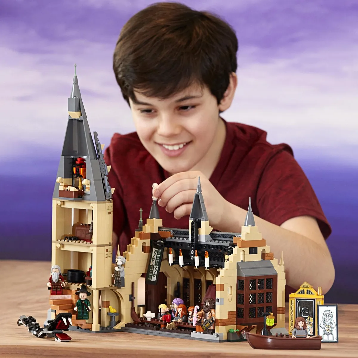LEGO Harry Potter De Grote Zaal Zweinstein 75954 - 878 Stukken - afbeelding 4 van 6