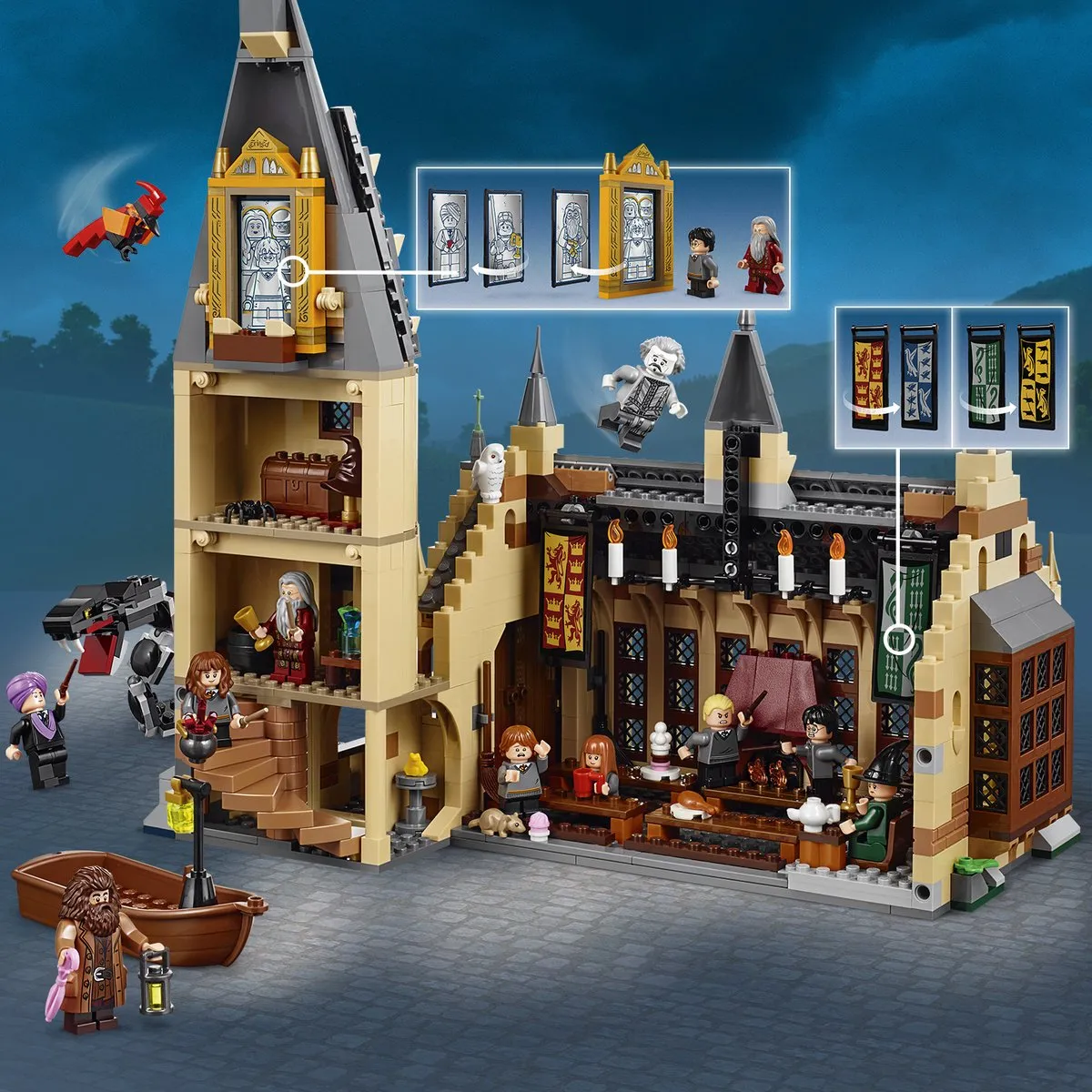 LEGO Harry Potter De Grote Zaal Zweinstein 75954 - 878 Stukken - afbeelding 6 van 6