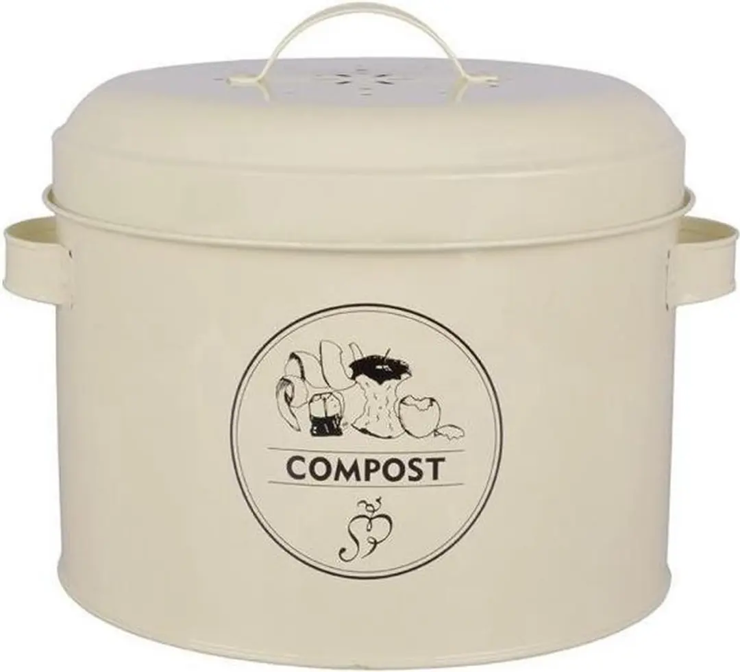 Esschert Design Landelijke Keukenafval Compostemmer TA-10172 6,3L