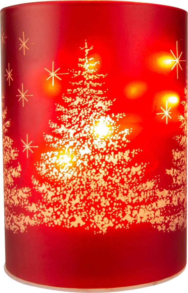 Kaemingk Kerstlamp Bomen Rood - Multicolor