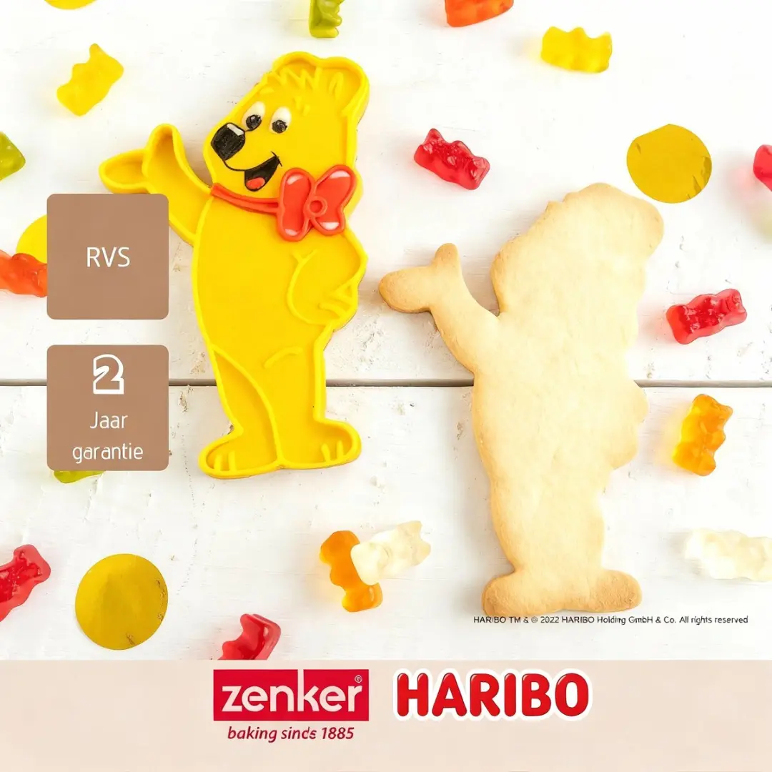 Zenker Haribo Beertjes Koekjesvormpjes - 3 Stuks
