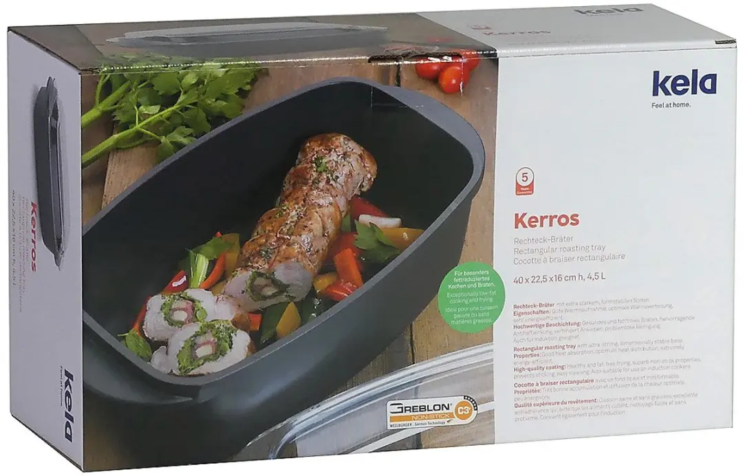 Kela Braadslede 40x22.5cm - Zwart - afbeelding 6 van 6