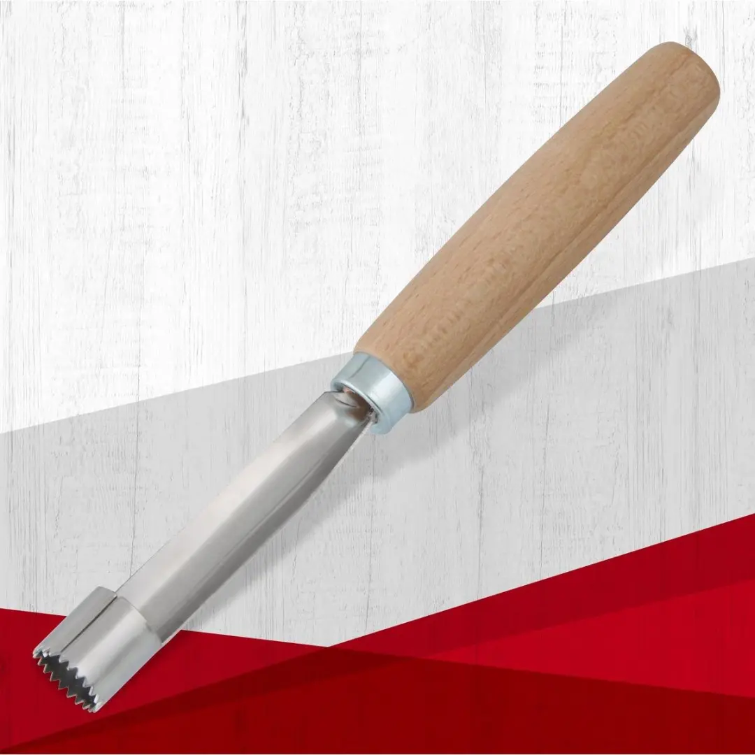 Fackelmann Nature Appelboor FSC Beukenhout - Roestvrij staal
