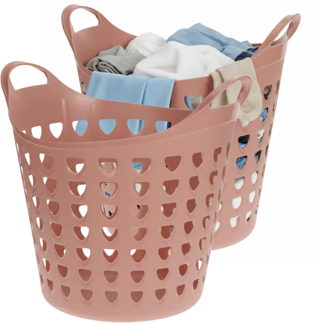 Excellent Houseware Flexibele Wasmand Oudroze