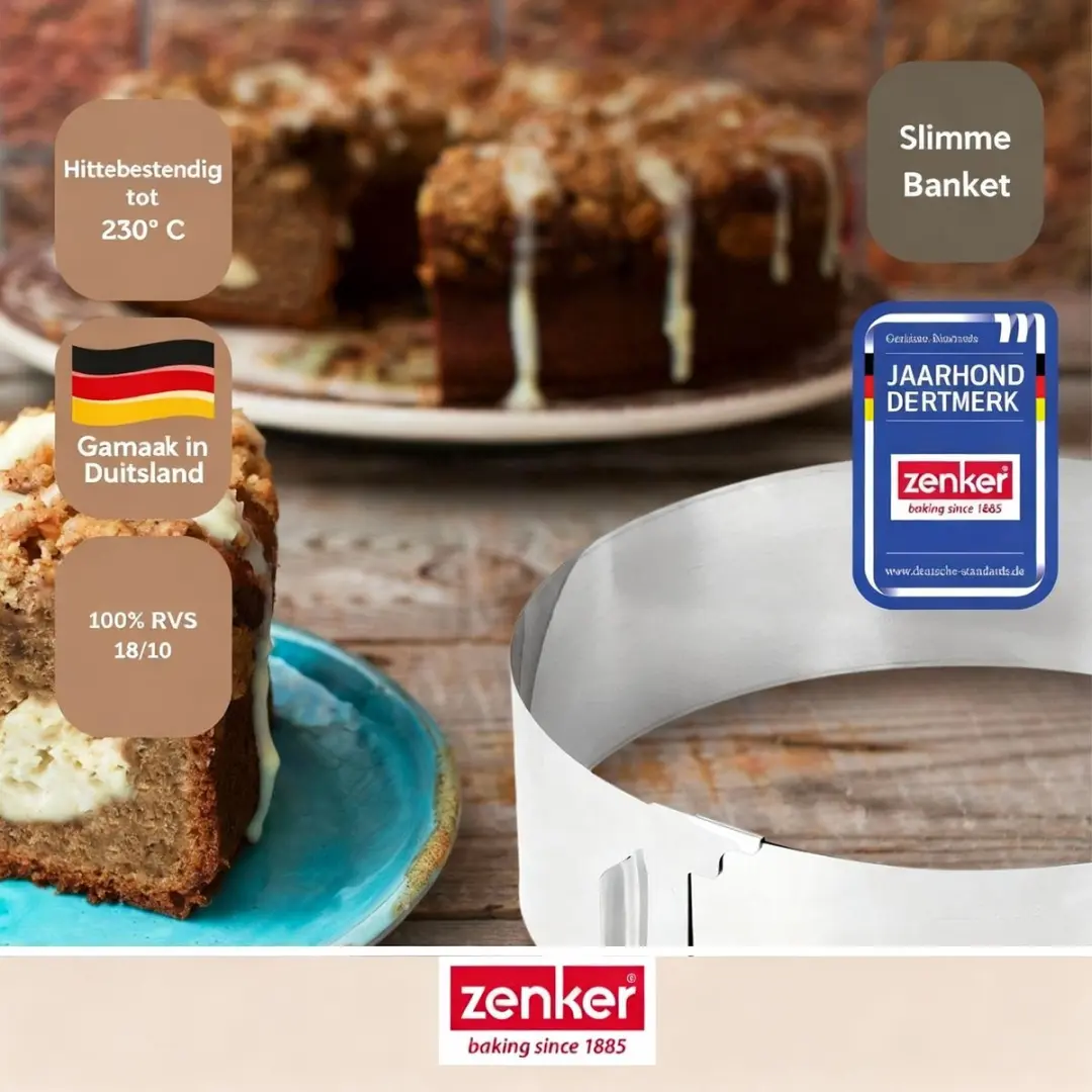 Zenker Smart Pastry Verstelbare Bakring
