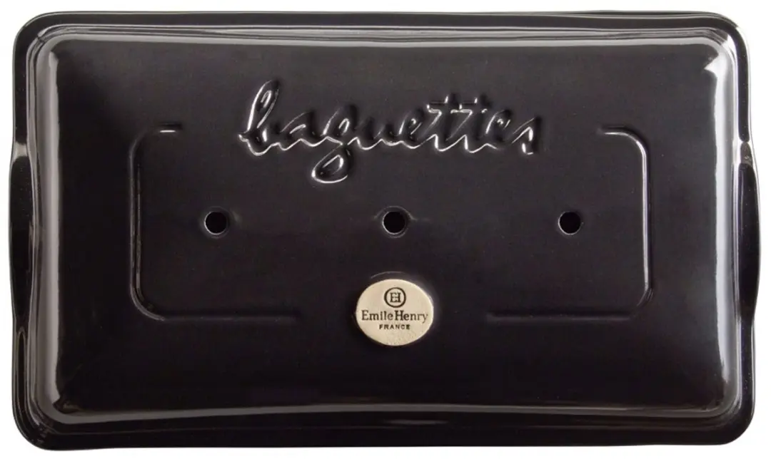 Emile Henry Grand Cru Baguettesvorm 390x240mm - Zwart