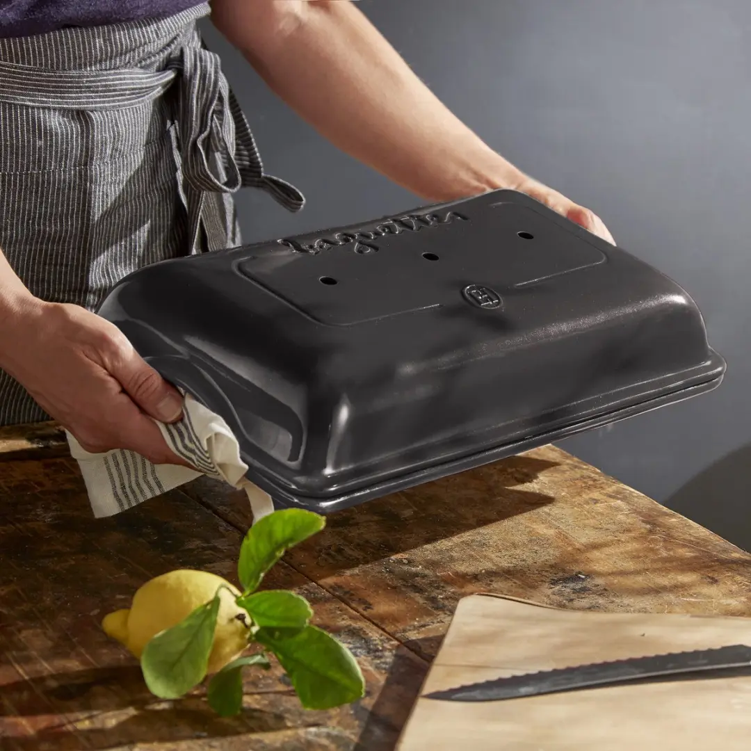 Emile Henry Grand Cru Baguettesvorm 390x240mm - Zwart