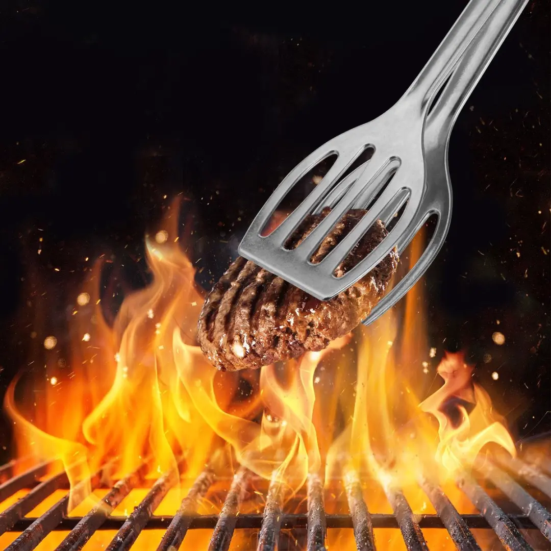 Westmark Duetto Dubbele Spatels/Grilltang 27,5cm - Gegoten Aluminium - Zilver