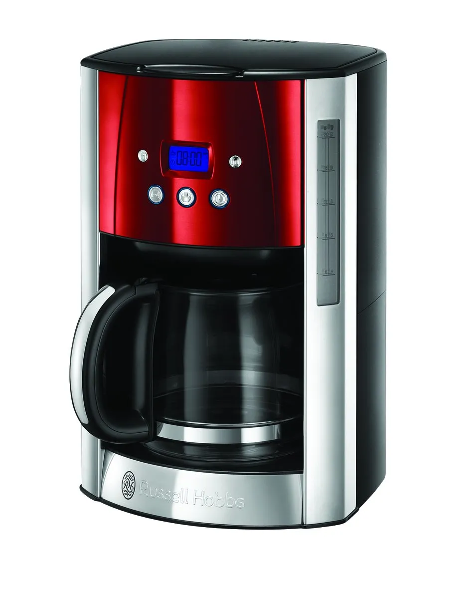 Russell Hobbs Luna Solar Red Filterkoffiezetapparaat 1.8L