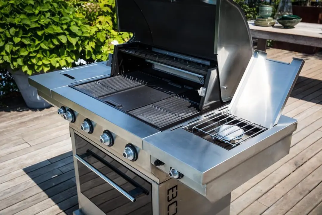 Boretti Maggiore Design Buitenkeuken - 6 Branders 24 Hamburgers - RVS/Zwart