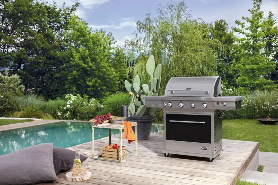 Boretti Maggiore Design Buitenkeuken - 6 Branders 24 Hamburgers - RVS/Zwart