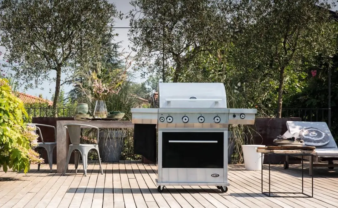Boretti Maggiore Design Buitenkeuken - 6 Branders 24 Hamburgers - RVS/Zwart