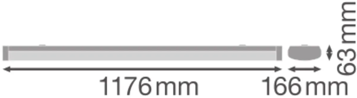 LEDVANCE Waterdichte Montagebalk 32W 4384lm - 120cm - Koelwit