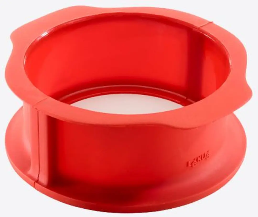 Lékué Springvorm Rond Keramisch Bord 15cm - Rood - afbeelding 6 van 6