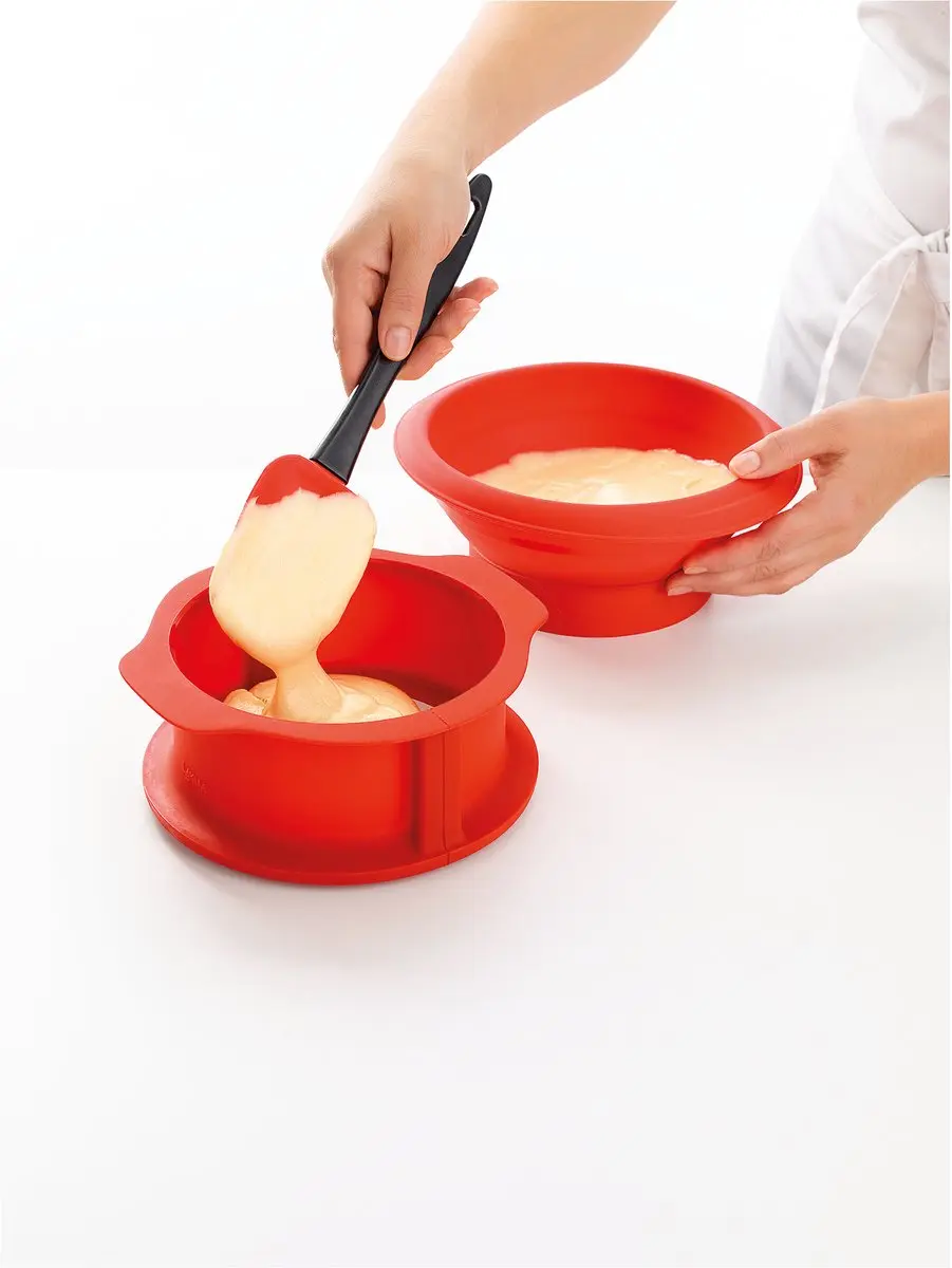 Lékué Springvorm Rond Keramisch Bord 15cm - Rood