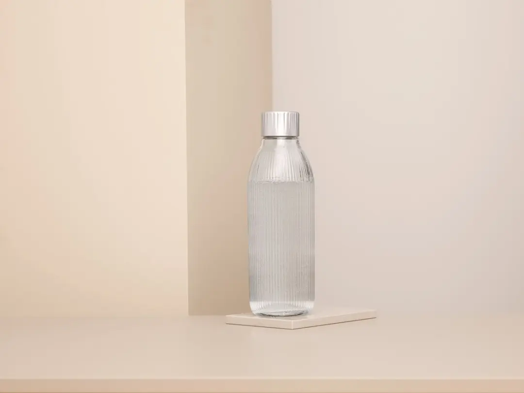 Mysoda 1PB10G-S Glazen Waterfles 1L - Transparant