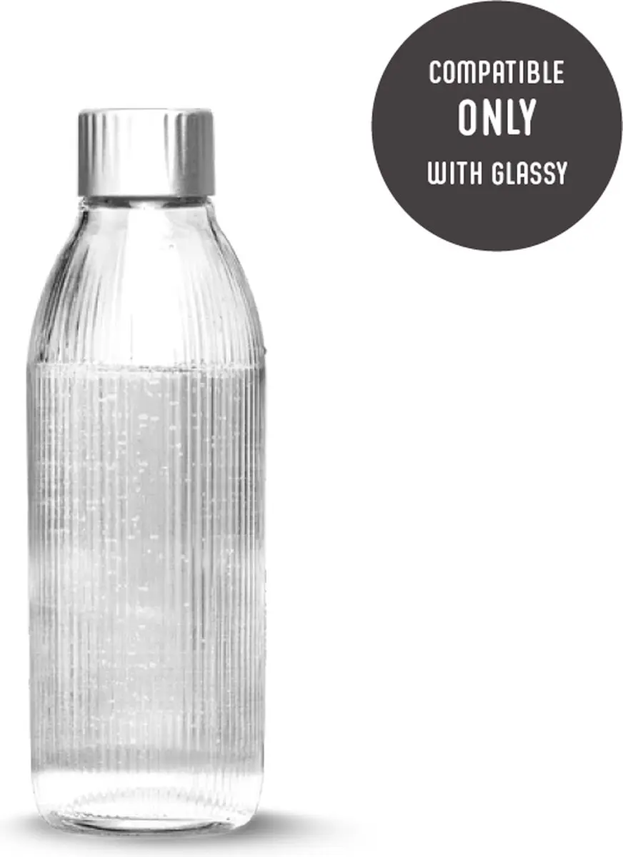 Mysoda 1PB10G-S Glazen Waterfles 1L