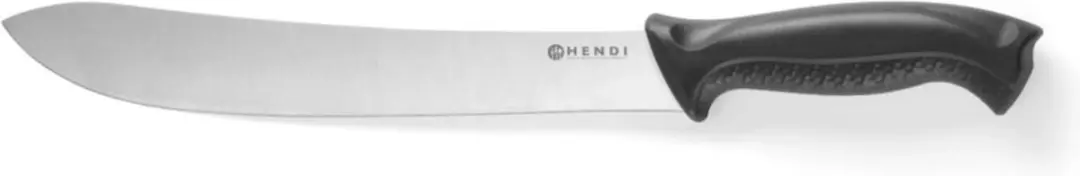 HENDI Slagersmes 380mm - HACCP Heft Zwart